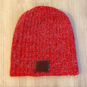 Love Your Melon Beanie - Red and White Speckled